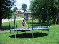 soap on the trampolineee:)