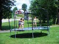 soap on the trampolineee:)