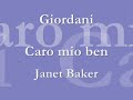 giordani   caro mio ben   janet baker