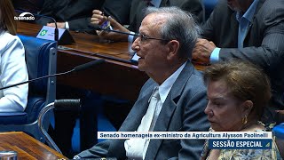 Senadores e convidados destacam trabalho de Alysson Paolinelli