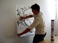 ARTE PAREDE - COLANDO ARTE EM CASA - Aplicação do adesivo ARTE PAREDE - COLANDO ARTE EM CASA - Aplicação do adesivo