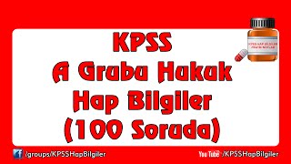 KPSS 2016 - A Grubu Hukuk Hap Bilgiler (100 Soruda