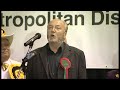 Respect's George Galloway makes dramatic speech as he wins the Bradford West parliamentary by-election, comparing his victory to the Arab Spring. Report by Louise Hulland. Like us on Facebook at www.facebook.com and follow us on Twitter at twitter.com