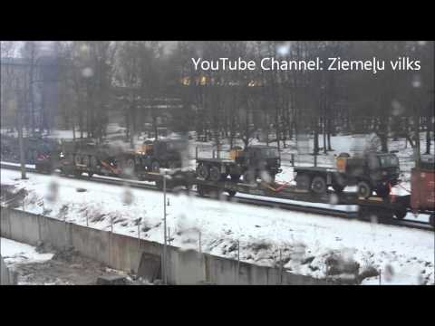 Aculiecinieka video: Latvijā ieved iespaidīgu armijas tehniku!