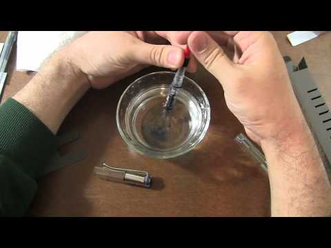 how to unclog fountain pen