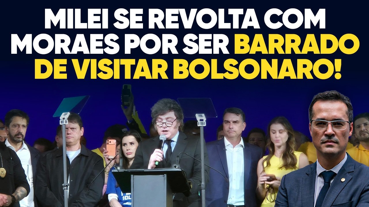Milei se Revolta Com Moraes: “Lixo Careca"! Assista!