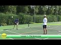 advantage tennis lesson 1 the scarecrow. in this first lesson of our new series, we take a look at the players footwork and getting into the ready position. you can see more lessons & content on our channel; www.youtube.com or visit the website; www.adtennis.co.uk