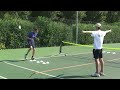 advantage tennis lesson 1 the scarecrow. in this first lesson of our new series, we take a look at the players footwork and getting into the ready position. you can see more lessons & content on our channel; www.youtube.com or visit the website; www.adtennis.co.uk