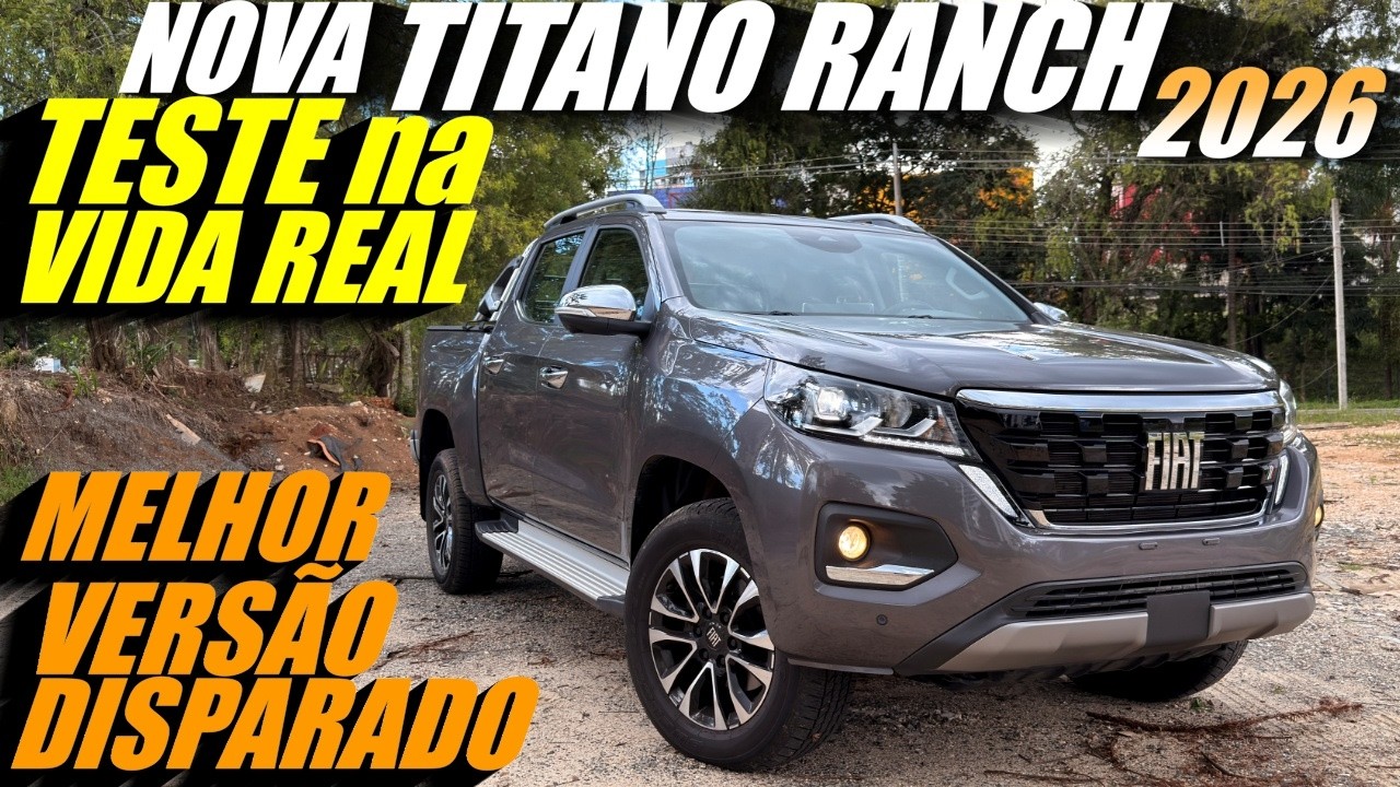 Teste na vida real NOVA FIAT TITANO RANCH 2026 - Baixou o preço! Essa é a melhor versão da TITANO