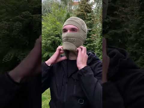 Тактична шапка-балаклава хакі камуфляж темний - фото 1 - id-p1677415273