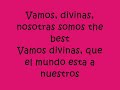 Somos las divinas con letra