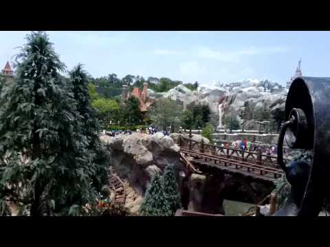 Seven Dwarfs Mine Train On Ride POV Front Row