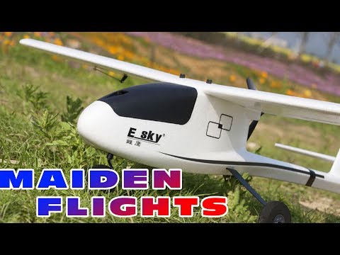 Maiden flight(s) review of the Esky Eagle 1100mm airplane :)