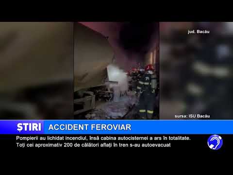 Accident feroviar în județul Bacău
