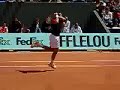 stepanek salutes after his first round victory in paris