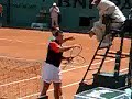 stepanek salutes after his first round victory in paris