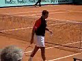 stepanek salutes after his first round victory in paris