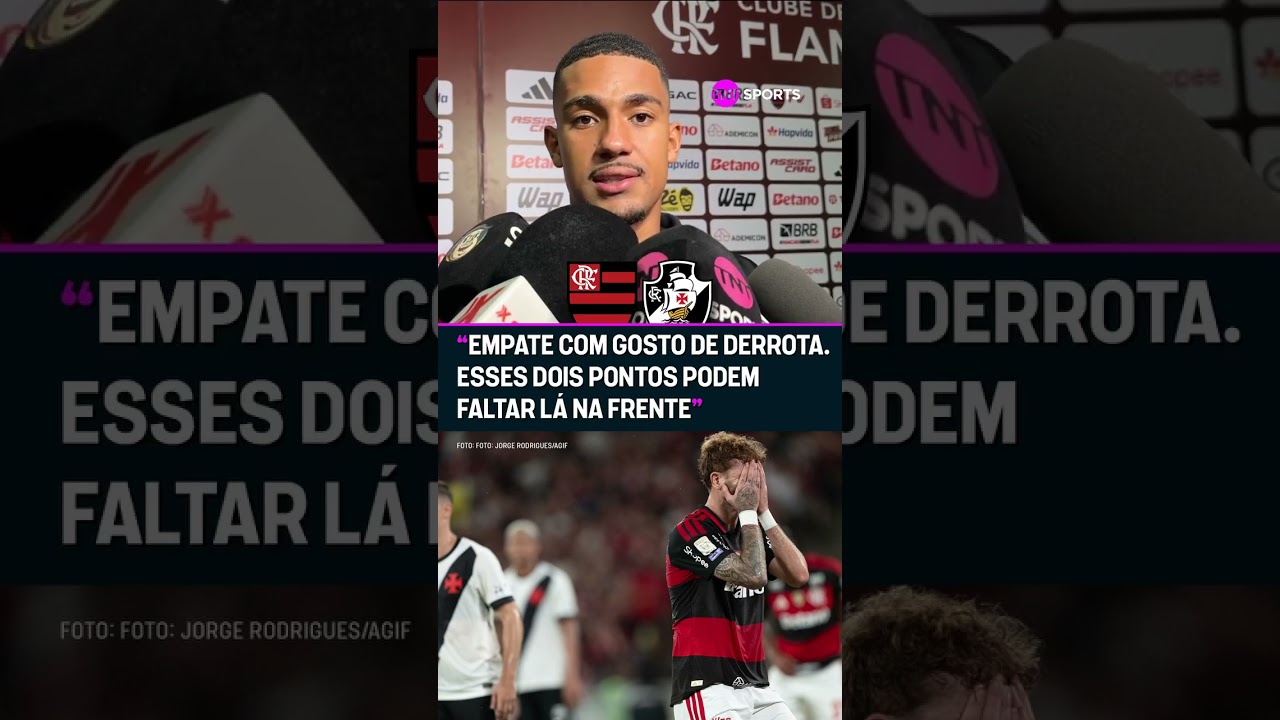 "EMPATE COM GOSTO DE DERROTA" 😬🔴⚫ Samu Lino falou sobre o sentimentos depois do Clássico #shorts