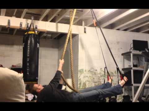 how to attach climbing rope to ceiling