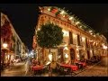 Marbella , Costa del Sol nocą - centrum historyczne - mały spacer