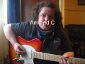 Reggae rhythm strumming guitar lesson Pt2