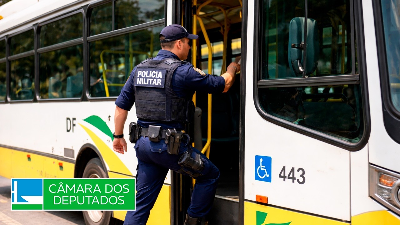 Projeto busca aumentar segurança com presença policial em ônibus - 06/04/26
