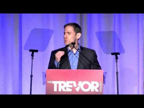 Stephan Friedman - http://www.thetrevorproject.org. Nate Ruess and Jack Antonoff and of Fun. present the Trevor 2020 Award to MTV, accepted by Stephen Friedman, MTV President d...