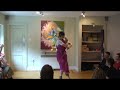 Sonja Radvila performs Indian Classical Dance in Samadhi Yoga Studio, Dublin as part of a celebration sanga day.