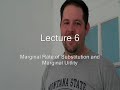 6. Marginal Rate of Substitution and Marginal Utility