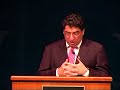 Chancellor Nick Zeppos addresses the Fall Faculty Assembly