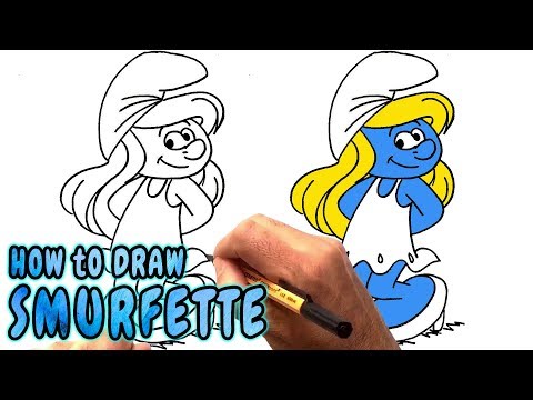 video-linktoworks-How to Draw Smurfette (NARRATED)