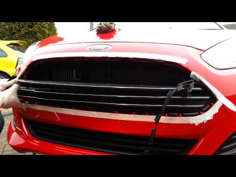 DIY Ford fiesta 2013 front grille replacement