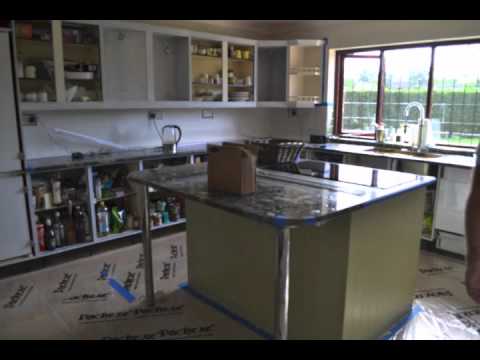 how to paint a kitchen worktop