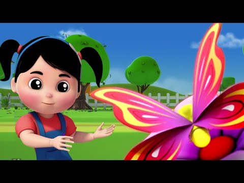 Schmetterlings lied | Kinderreime für Kinder | Kinderlied | Butterfly Song | Farmees Deutschland