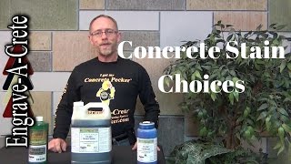 Decorative Concrete Quick Tip- Stain Choices