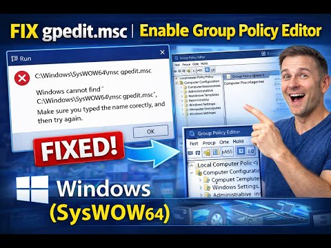 how to recover gpedit.msc