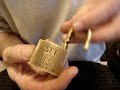 * AMERICAN set U.S. padlock picked *