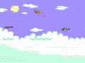 here we have another lame unlicensed nes game presented by american video entertainment, or ave (and developed by sachen). it's one of the most bland and unimaginative shooters you can find for the nes. you choose either one or two players and then you fly for relatively long periods of time through really repetitive scenery taking down waves of uninteresting enemies using four simple weapons.