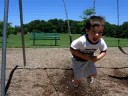 Swinging on a Swingset