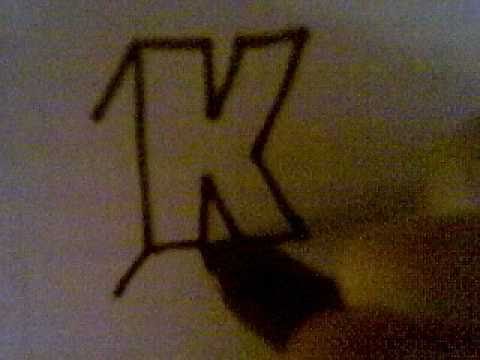 how to draw the letter k in 3d