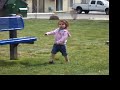 Emmy balancing on wood