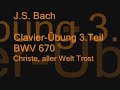J.S. Bach - BWV 670 - Christe, aller Welt Trost