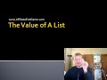 Email Marketing - The Value Of Having A List
