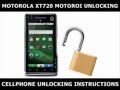 How to Unlock Any Motorola XT720 Motoroi Using an Unlock Code