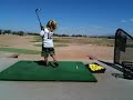 3 year old golfer and Patriots fan: Jonas Tracy