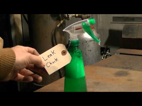 how to check gas leak in cylinder