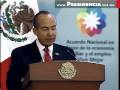 Acuerdo Nacional en favor de la Defensa de la Economía Familiar y el Empleo, Presidente Calderón 2 de 2