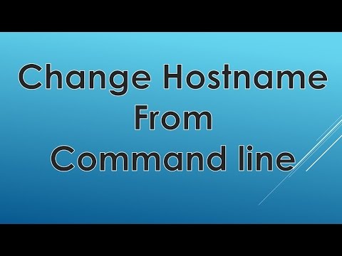 how to hostname in linux