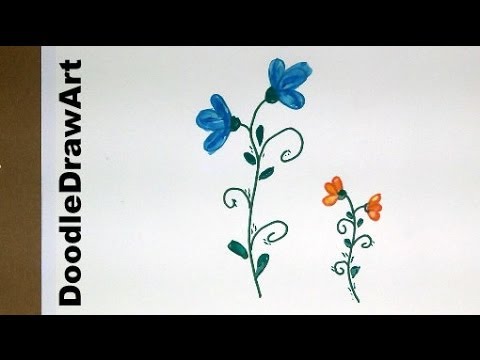 how to draw flowers step by step