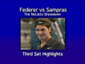 sampras vs federer in madison square garden highlight sampras vs federer in madison square garden highlight